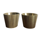 Scandinavian brass vases set, 1950s