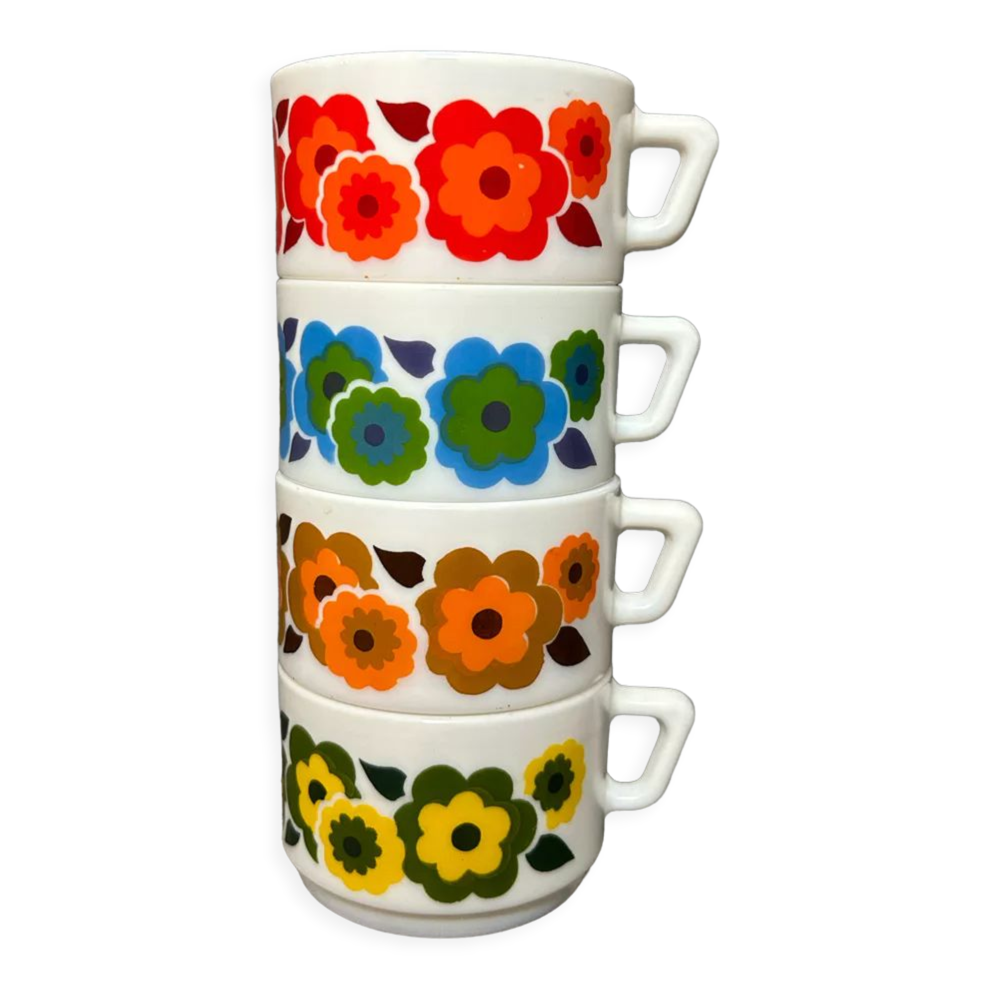 Tasse à café arcopal lotus vintage rétro pops