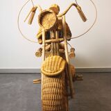Harley Davidson en rotin, Tom Dixon, 90.