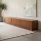 Enfilade basse style scandinave restaurée teck