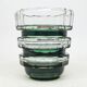Postmodernist vase, green crystal glass, Germany, 1960s