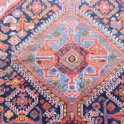 Antique Oriental Rug Iran Shiraz Tribes Khamseh: 3.00 X 1.85 Meters