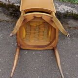 6 vintage skai chairs