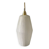 New electrified white Scandinavian pendant lamp