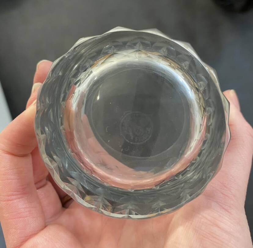 Lot de 4 verres à whisky cristal Baccarat modèle Piccadilly