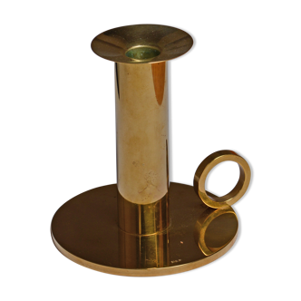Solid brass candlestick by Sigurd Persson Sweden around 1960
