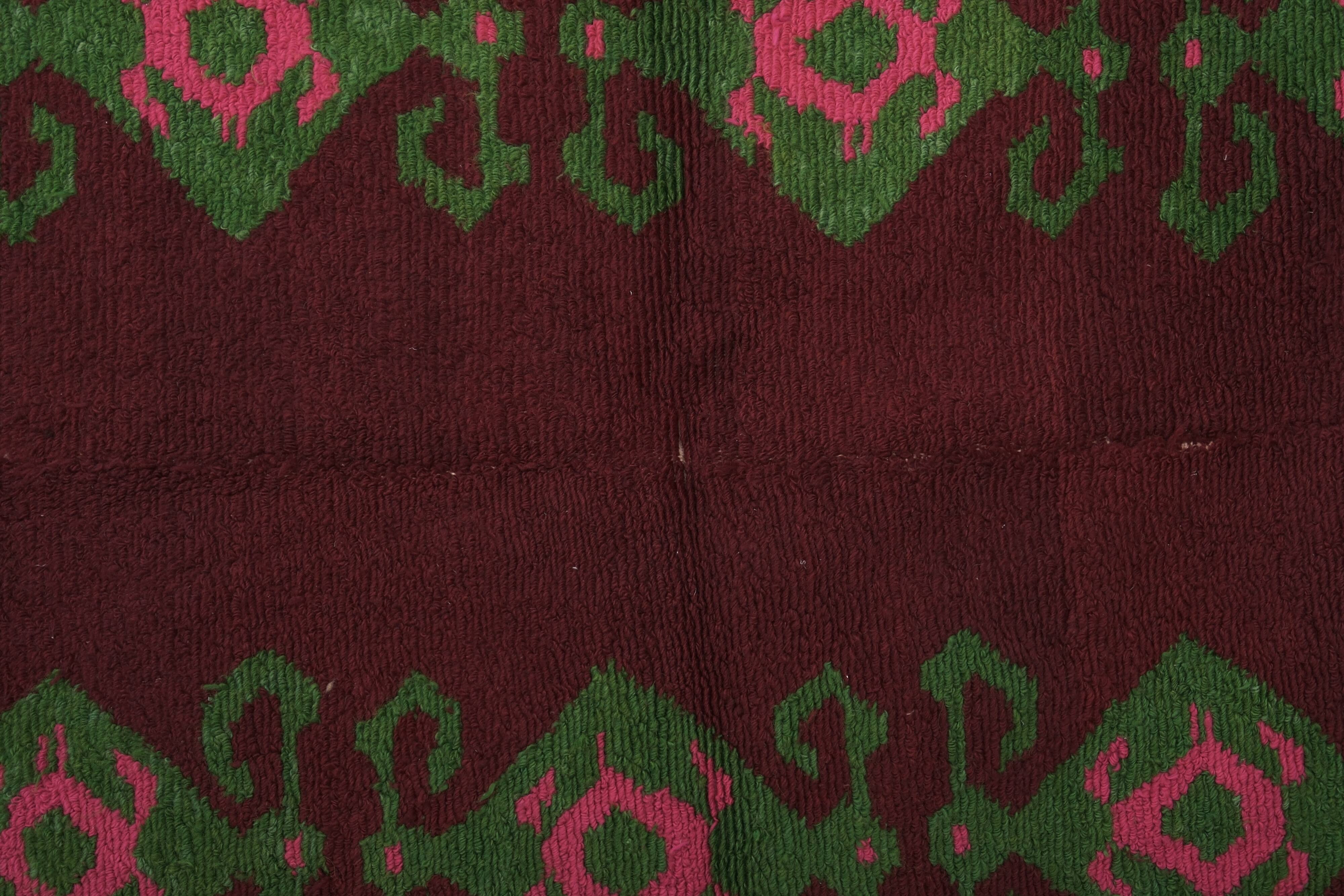 Vintage Turkish Oushak Rug Handwoven 128x141 cm