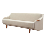 Beige sofa bed, Danish design, 1970s, manufacture: Denmark
