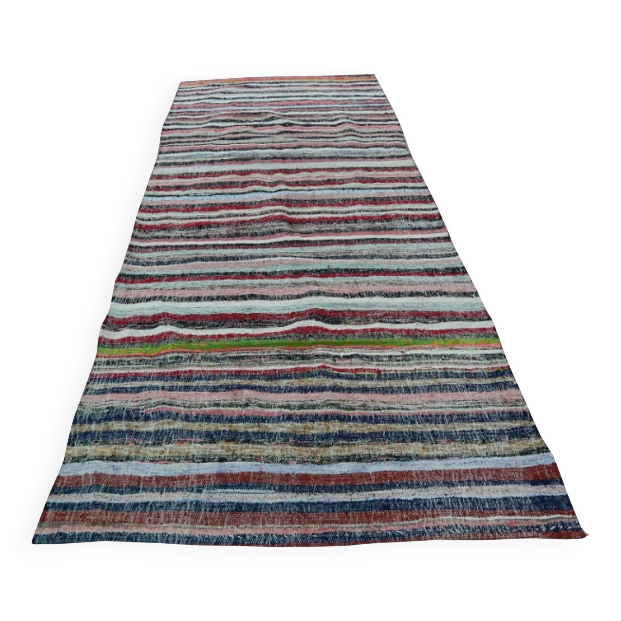 Vintage Turkish handmade rug 130x282 cm