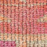 Pink & Orange Vintage Turkish Runner Rug, 103x326Cm