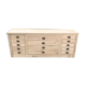 Shop counter in raw chestnut 205cm