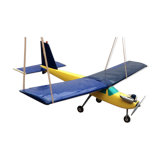 Model airplane circa 1980 years with gasoline engine in plastic dimension H-25cm- L-105- Pr-170