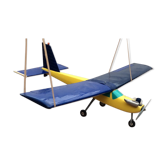 Modèle l’avion vers 1980 années avec moteur à l’essence en plastique dimension H-25cm- L-105- Pr-170
