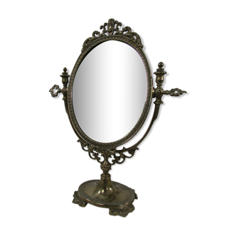 Table psyche, bronze tilting mirror
