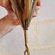 Crystal and brass cascade pendant chandelier