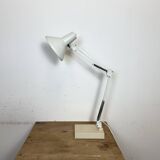 Vintage White Italian Architect Table Lamp, 1970s