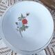 8 dessert plates and serving dish Moulin des loups pink pattern