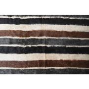Vintage Turkish Hand-Knotted Wool Cotton Beige Kilim Area Rug 127x140