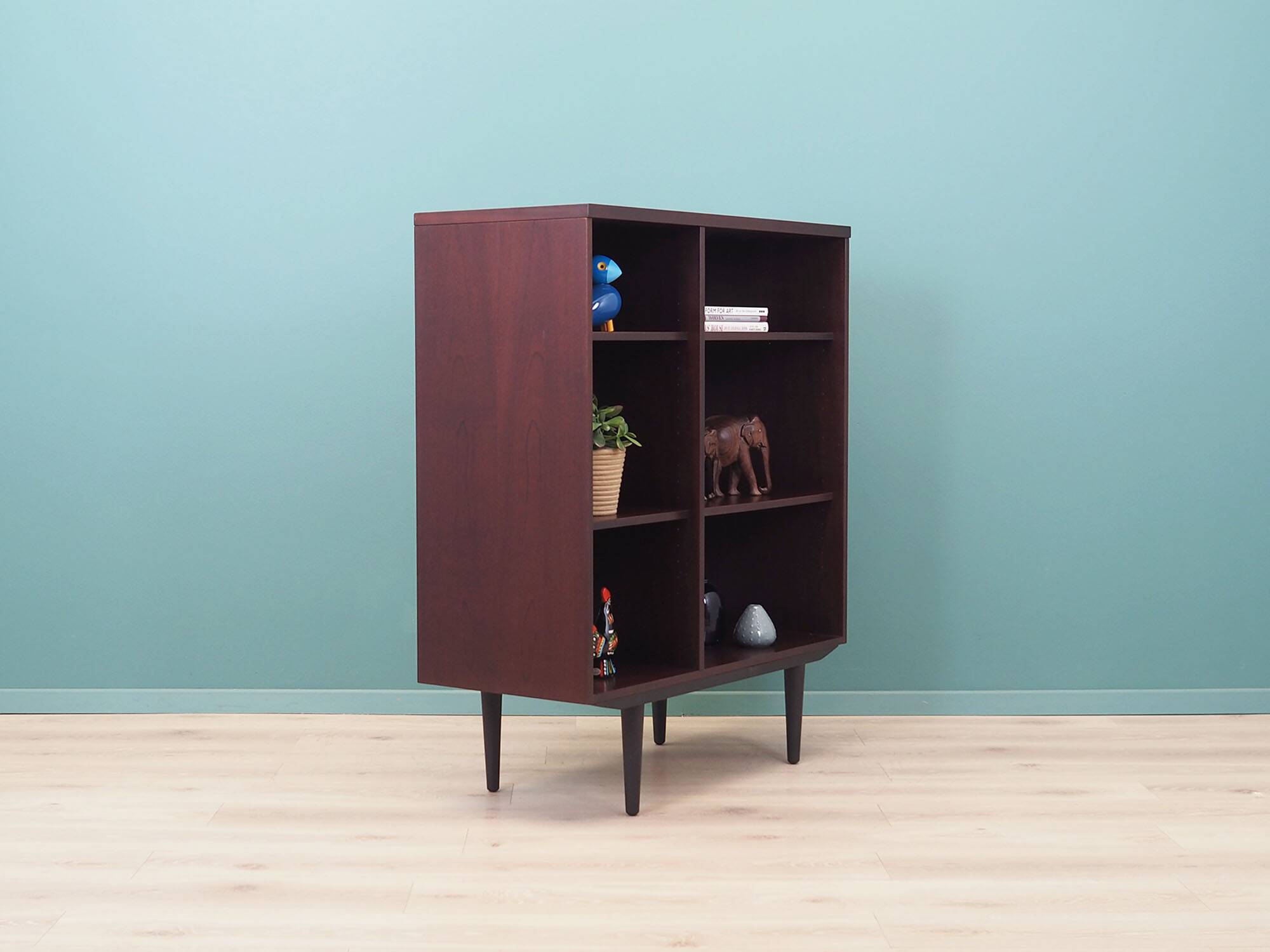 Mahogany bookcase, Swedish design, 1960s, production: Ulferts