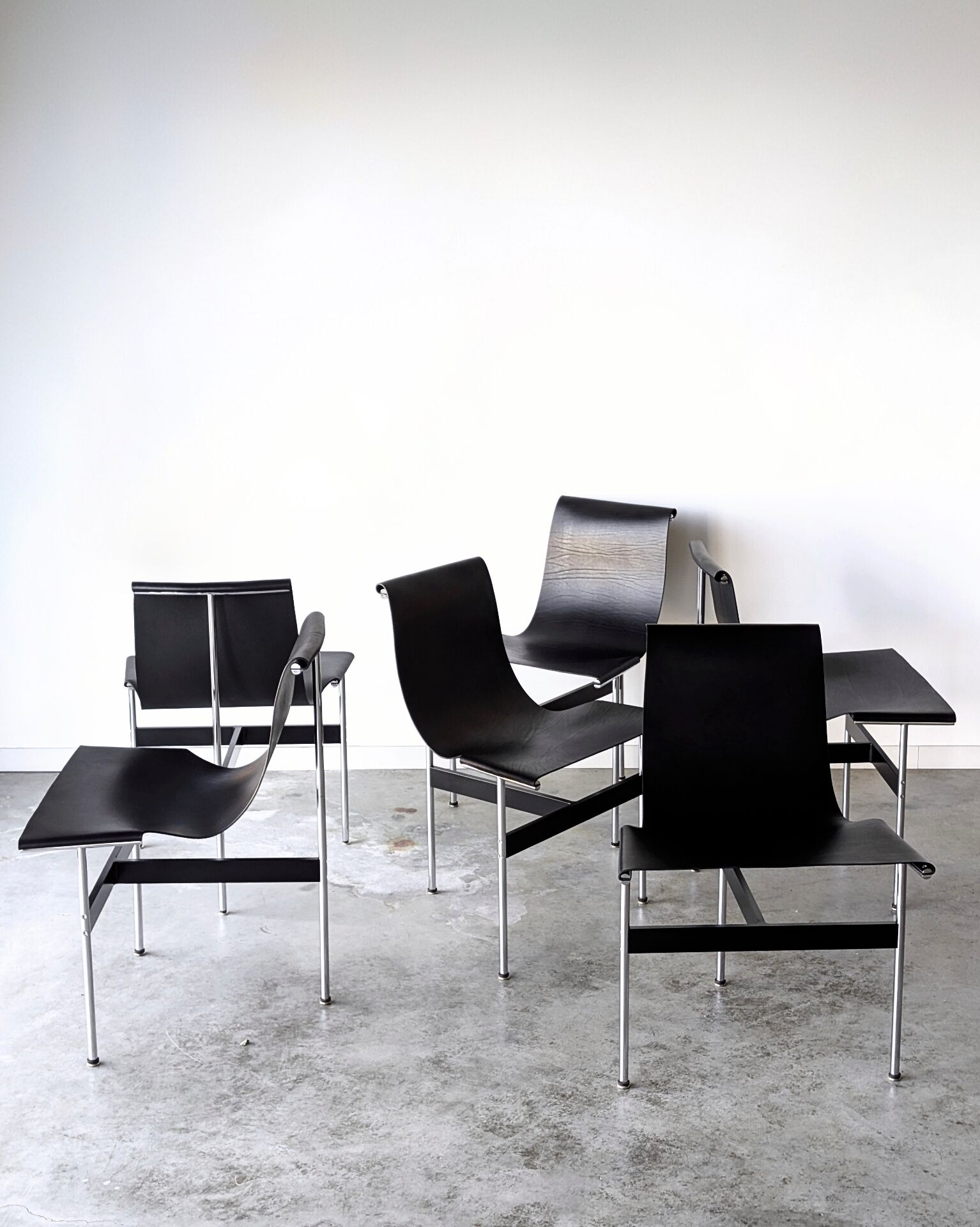 6 vintage T Chairs or 3LC, Katavolos for Laverne int, 1950/60