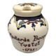 Mustard pot bocquet yvetot with flower pattern