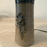 Vintage stoneware lamp from the 60s-70s