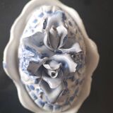 Blue and white sugar bowl