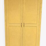 two-door wooden workshop cabinet