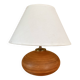 Terracotta lamp, 2M fabric cable, cotton shade.