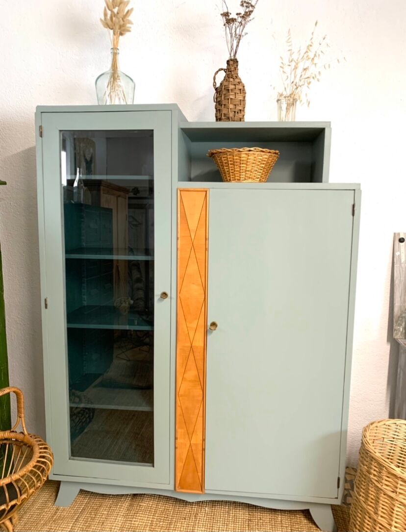 Vintage asymmetrical wardrobe