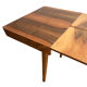 Table à manger extensible en noyer des années 1960