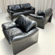 First edition Maralunga set, Vico Magistretti, Cassina, Italy, 1970s.