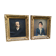 Pair of oil on canvas portraits signed Béchard