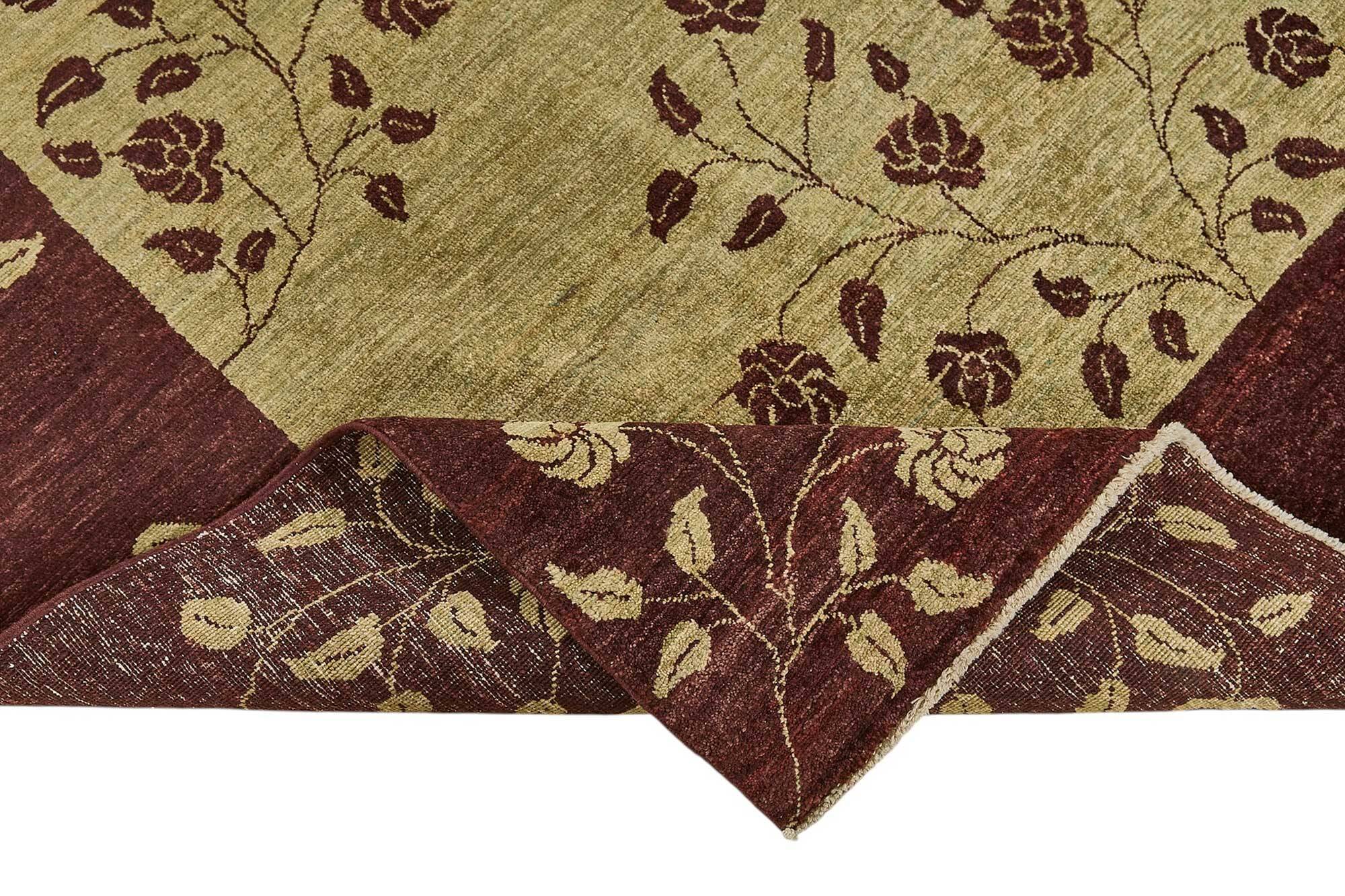 Turkish Handknotted Wool Oushak Rug 182 cm x 271 cm