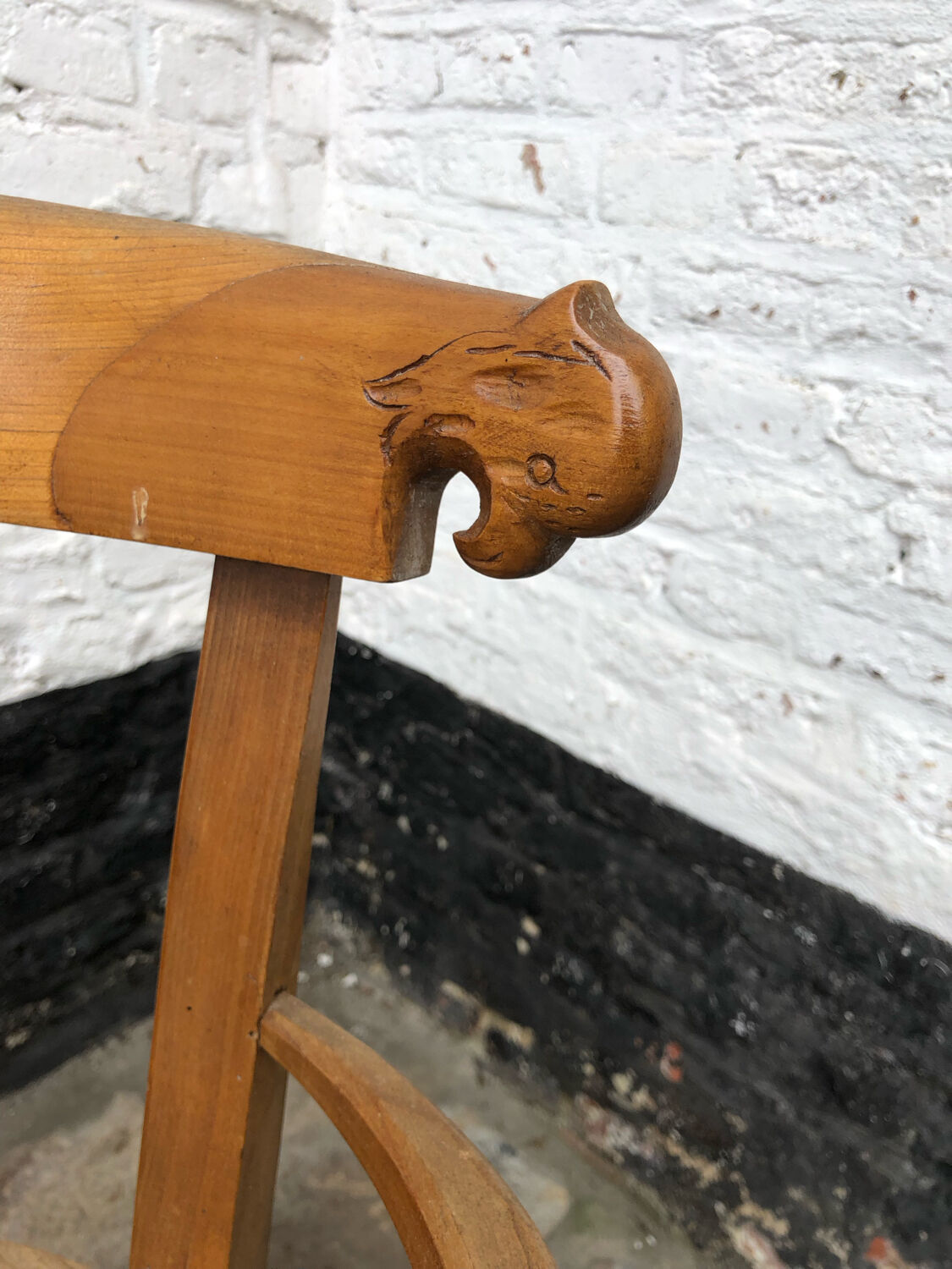 Cherry armchair directoire