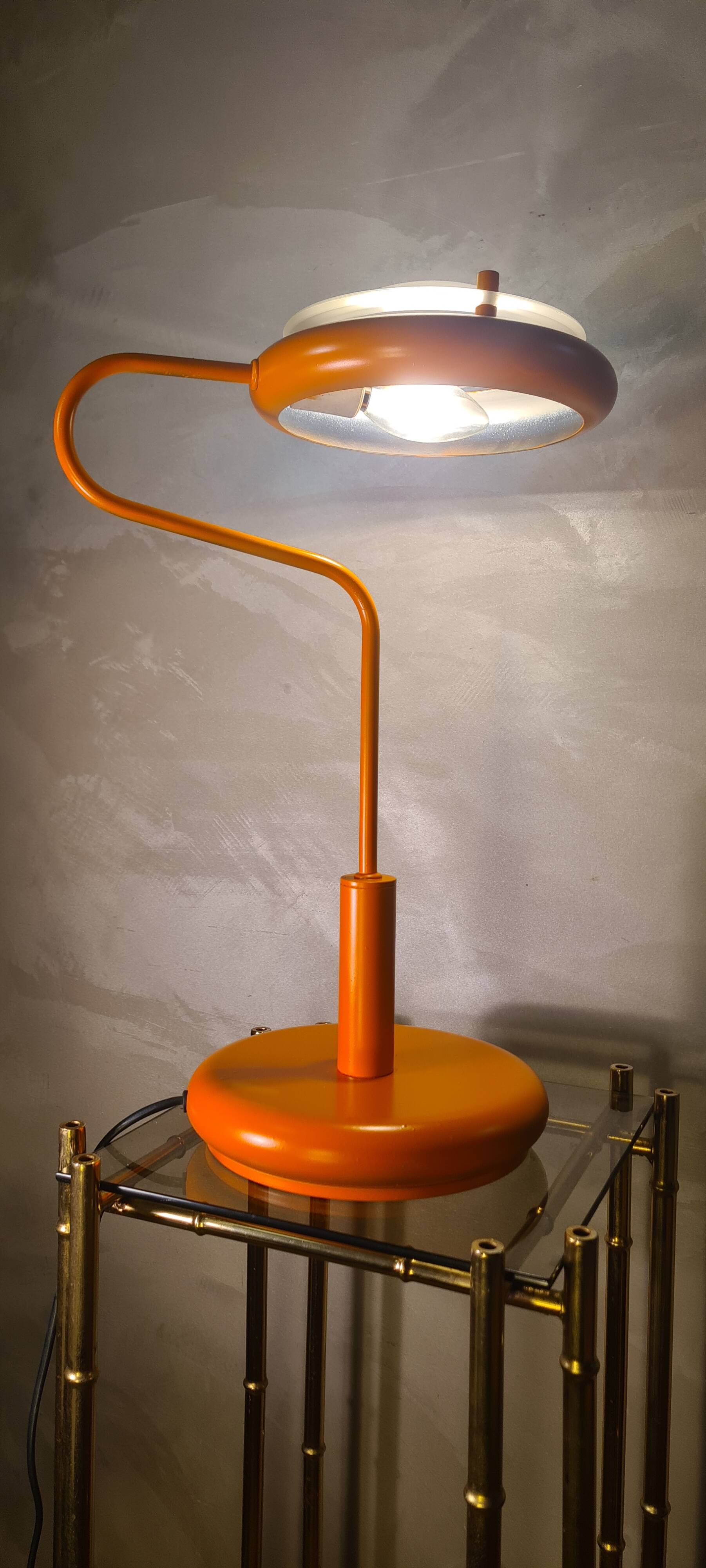 Lampe space age orange