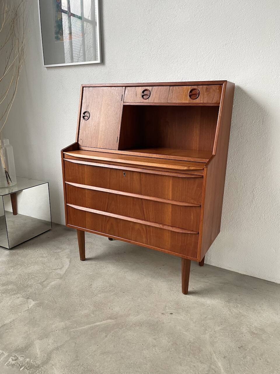 Danish teak secretary from the 60s