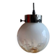 Suspension vintage en verre opalin soufflé – style Murano