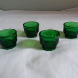 Set of 4 glass shells