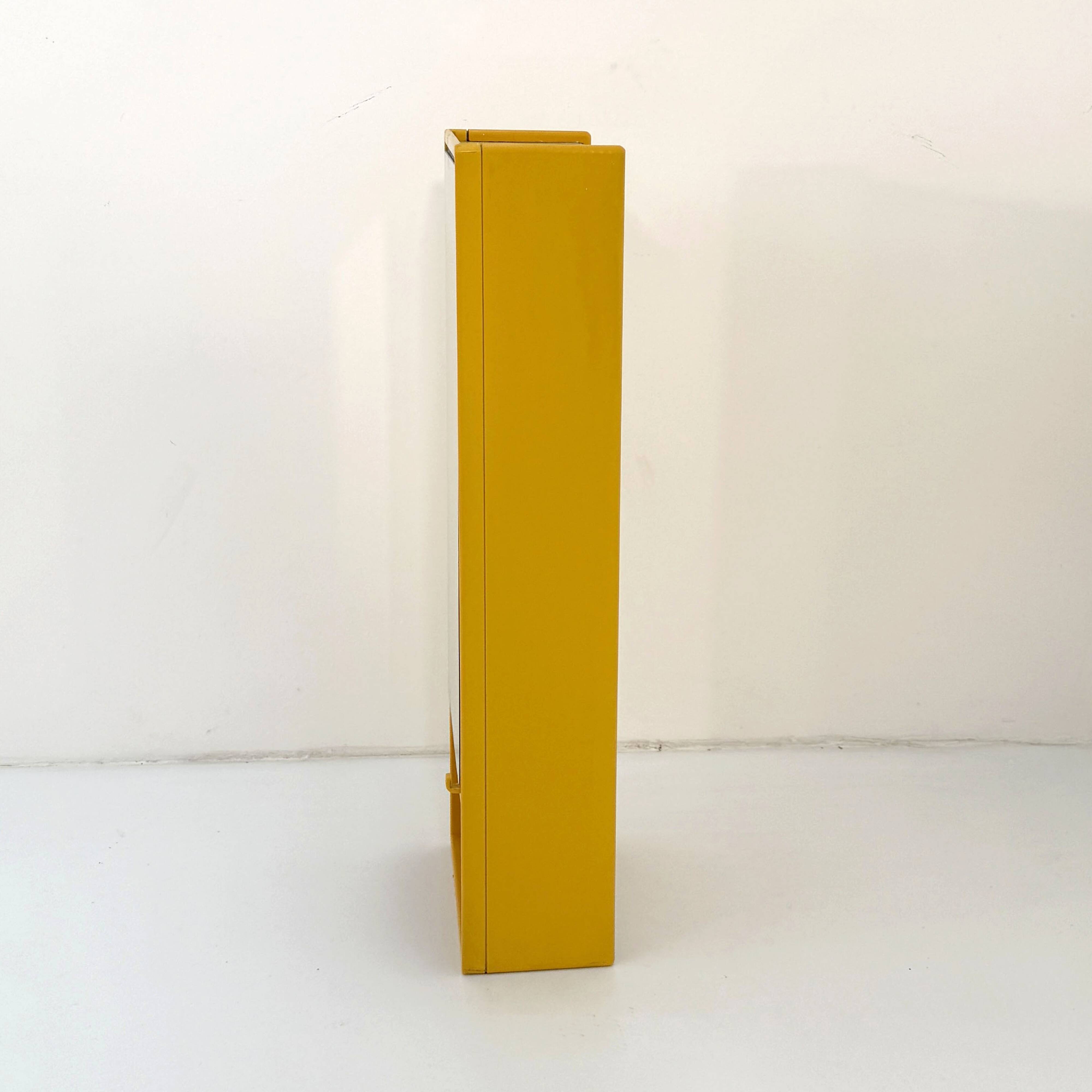 Yellow wall cabinet by Olaf Von Bohr for Gedy, 1970