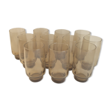 11 vintage smoked glasses