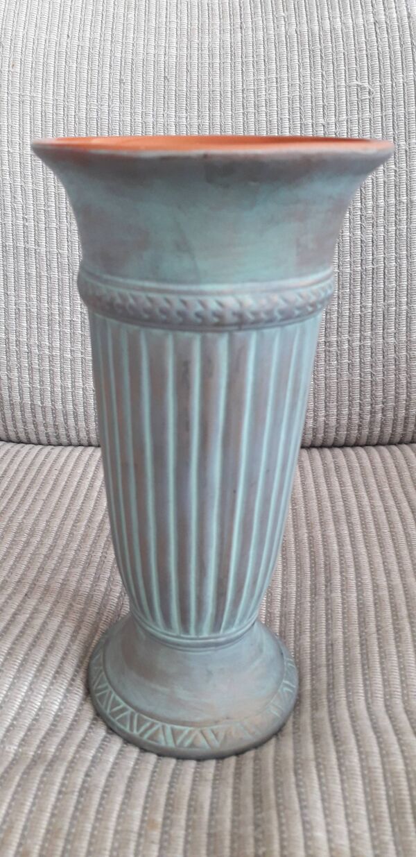 Vase vintage en céramique au décor original