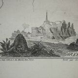 Old map of French Africa, Senegal 1861