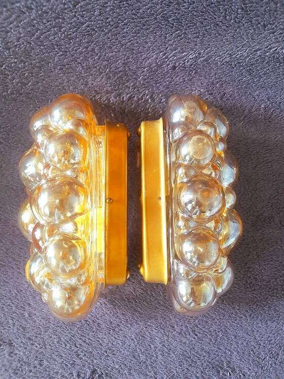 Pair of bubble wall lights by Helena Tynell from the 70s.