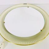 Metal mirror lit by Hillebrand, Germany, 1950s