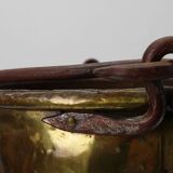 Antique French Provincial Copper Kettle, 19th Century