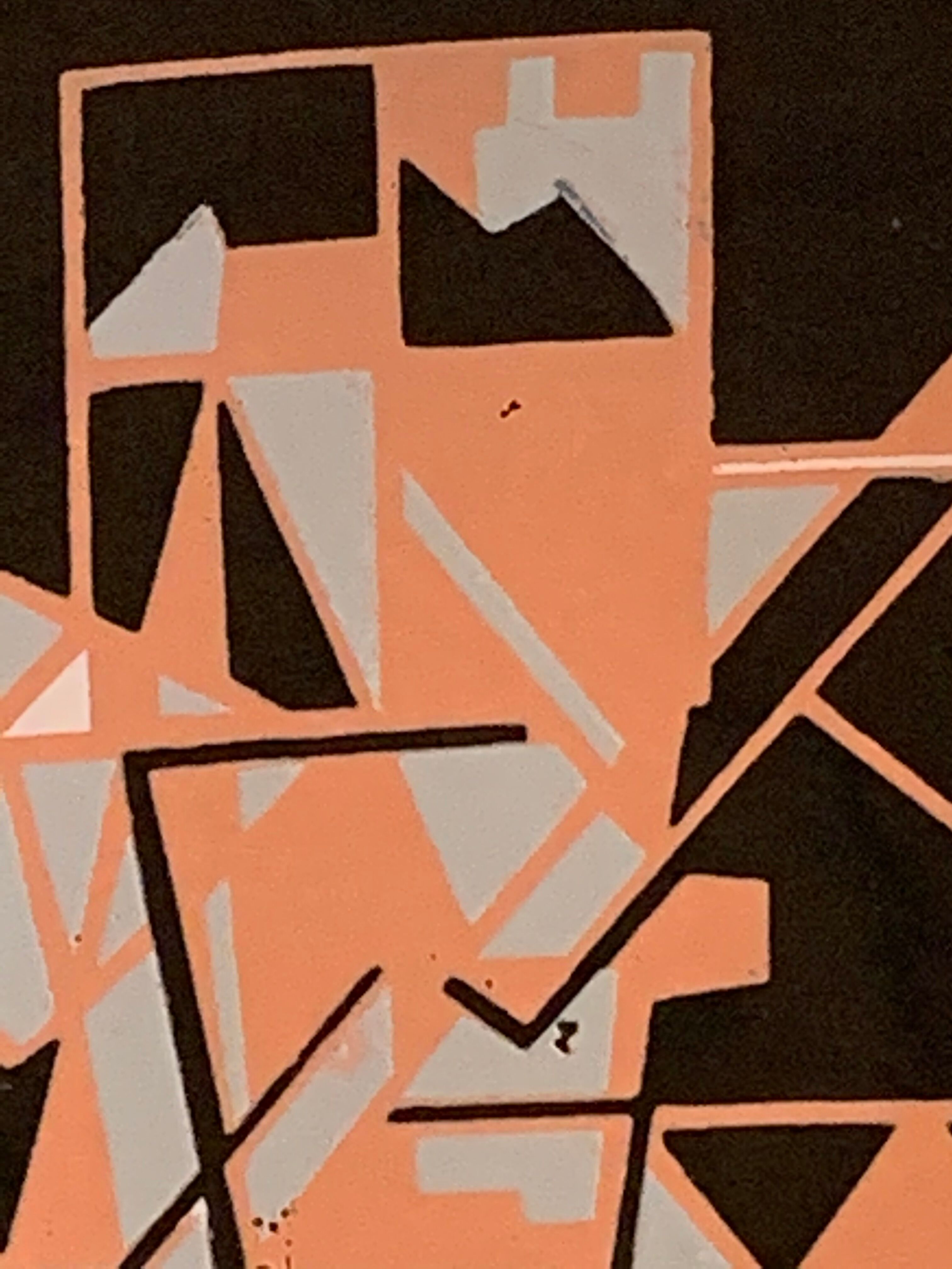 Empty Djinn enamelled black ceramic pockets, helicopter aviation theme