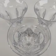 3 crystal glasses from Baccarat, Malmaison model. 17.5 cm.