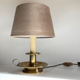Solid brass and velvet candle holder lamp