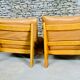 Leather and wood lounge of the Maison Regain 1950s/60s